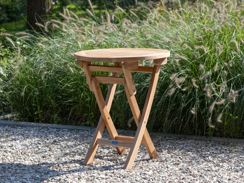 Bellagio tuinmeubelen Sunyard Preston klaptafel ø 65cm (h:75cm) bruin, foto 5