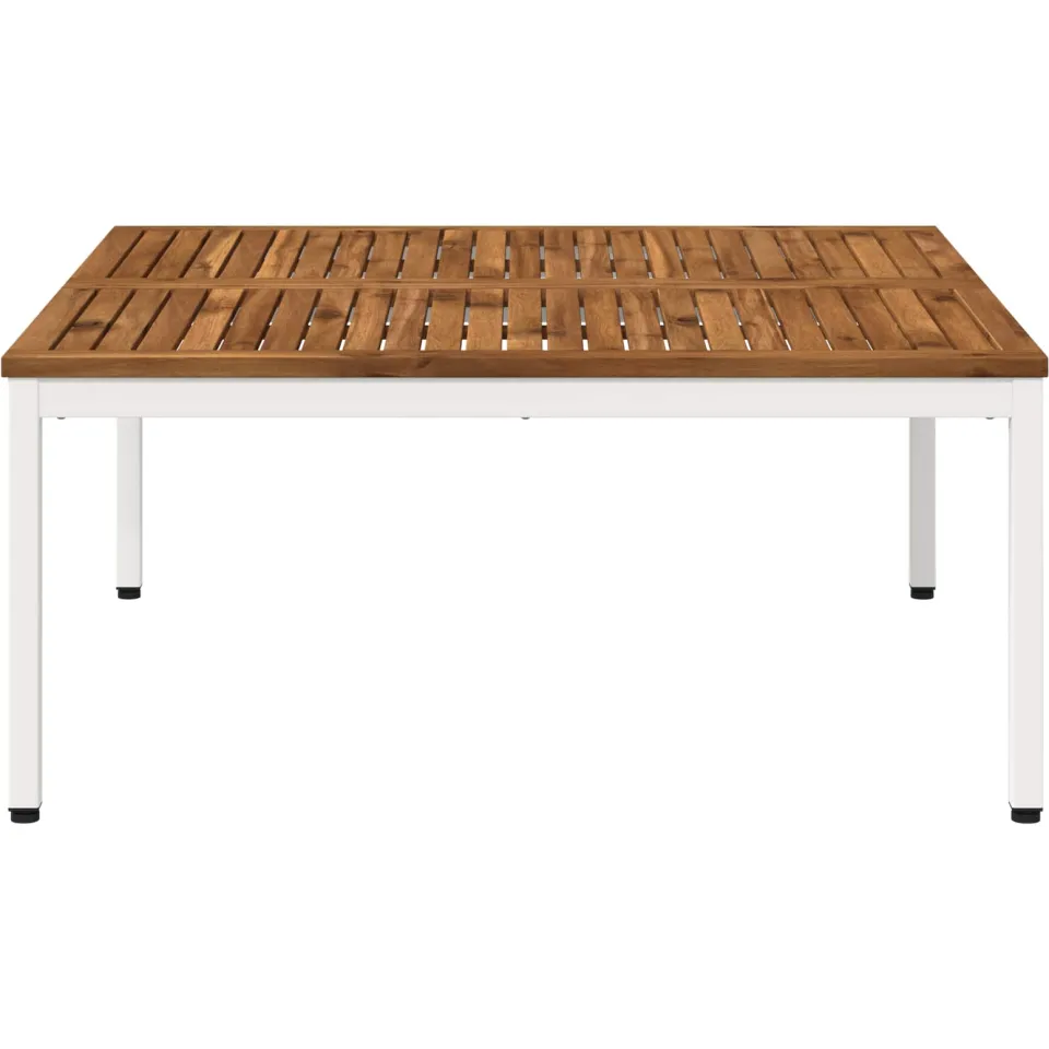 vidaXL Salontafel NAARDEN Natuurlijk en Wit 98 x 100,5 x 45 cm Bruin