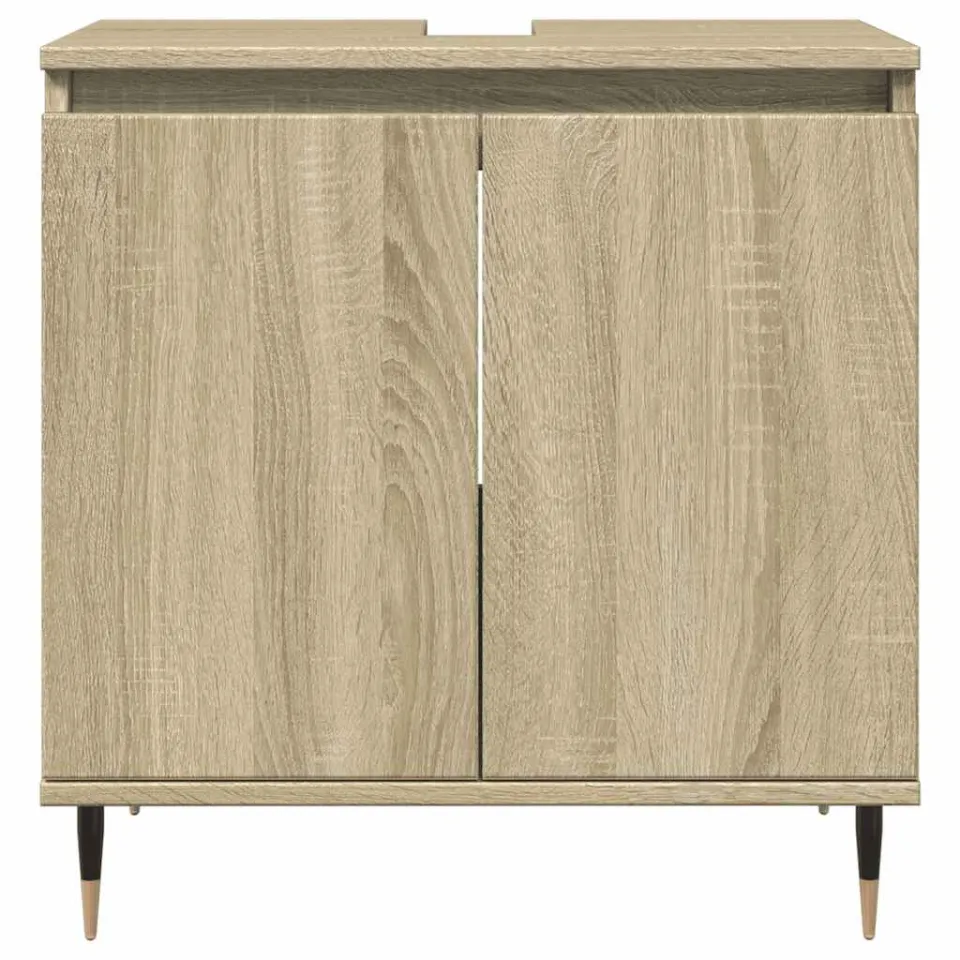 vidaXL Badkamerkast 58x33x60 cm bewerkt hout sonoma eikenkleurig