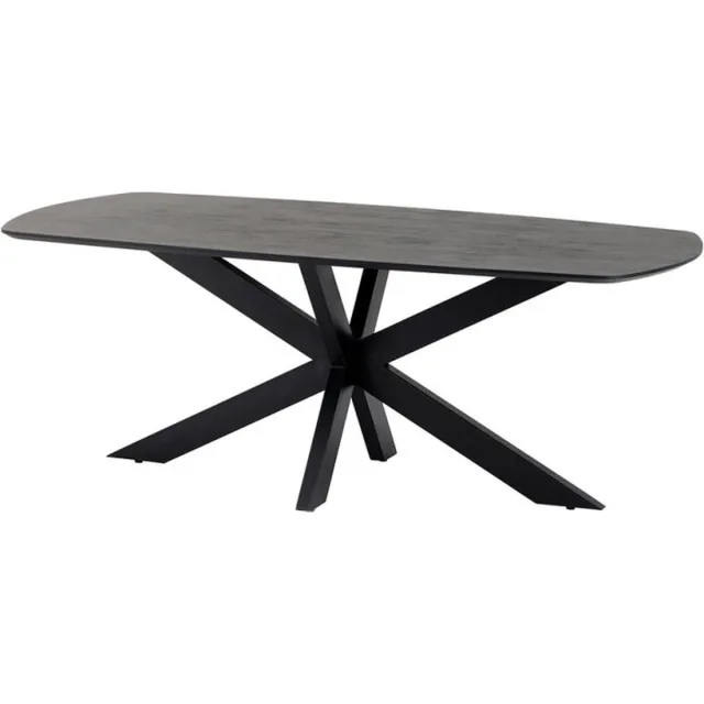 MySons Nijwie Eettafel Akagi 180 cm Deens ovaal Acacia - Zwart Divers