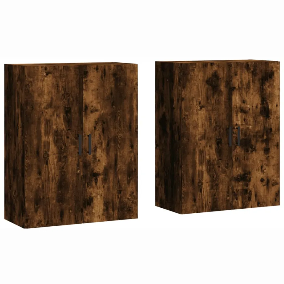 vidaXL Hangkasten 2 st 69,5x34x90 cm gerookt eikenkleurig, foto 3