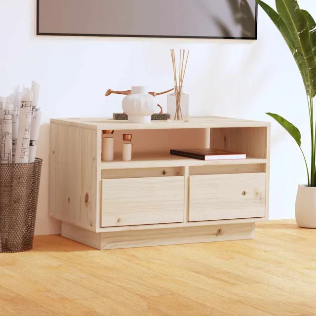 vidaXL Tv-meubel 60x35x37 cm massief grenenhout bruin, foto 2