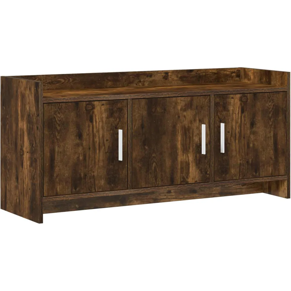 vidaXL TV-kast 102 x 33 x 47 cm Gerookt eiken Bewerkt hout