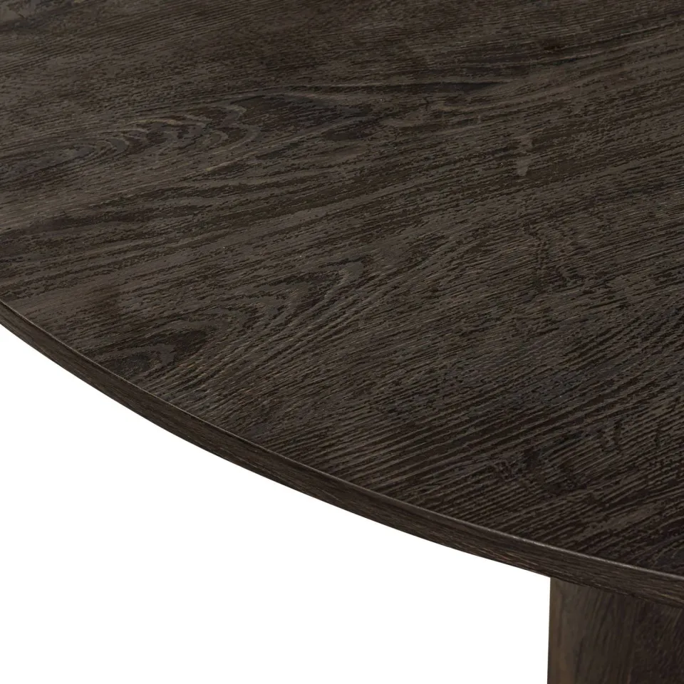 WOOOD Maan Salontafel - MDF - Donkerbruin - 35x100x100, foto 2