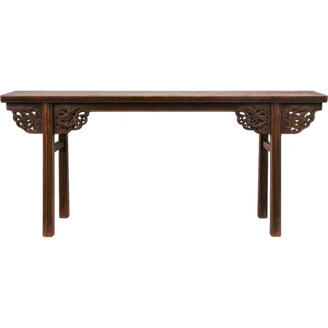 Fine Asianliving Antieke Chinese Sidetable Altaar Tafel B212xD42xH88cm Chinese Meubels Oosterse Kast Bruin