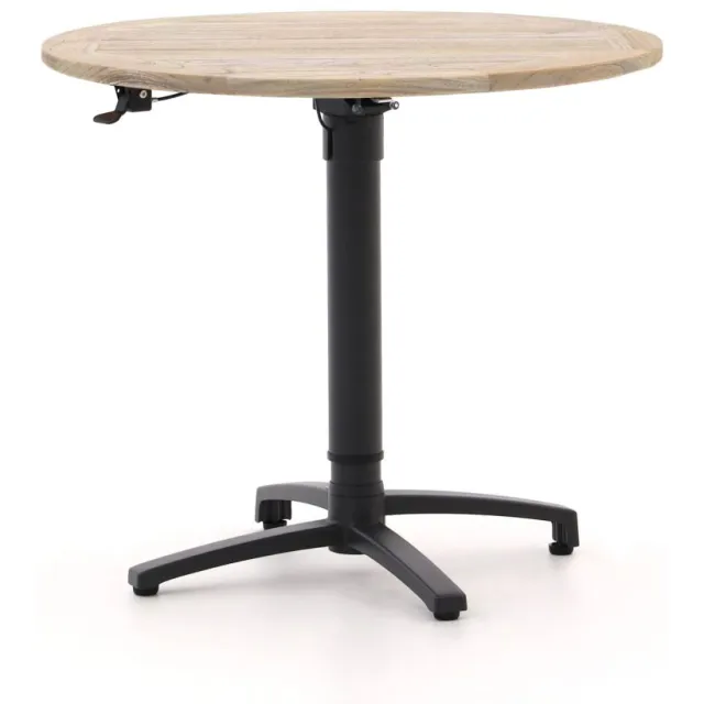 Bellagio tuinmeubelen Bellagio Canzo klaptafel Ø85 (h:73/109cm) verstelbaar Zwart