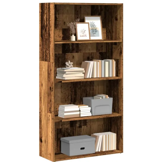vidaXL Boekenkast 80x30x152 cm bewerkt hout oud houtkleurig Bruin