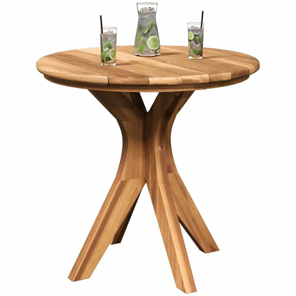 vidaXL Bijzettafel Bruin 55 x 55 x 51 cm Massief Teakhout