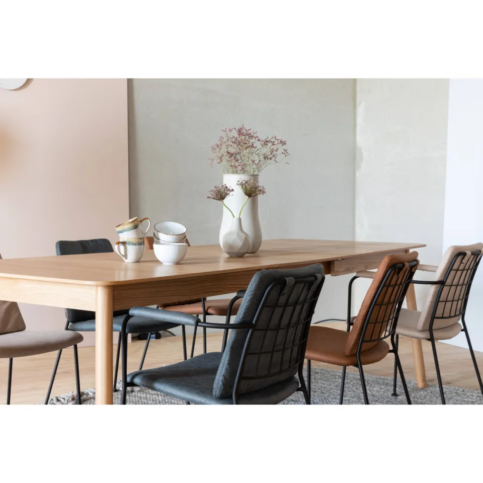 Zuiver verlengbare eetkamertafel Glimps (180/240x90 cm) naturel, foto 3