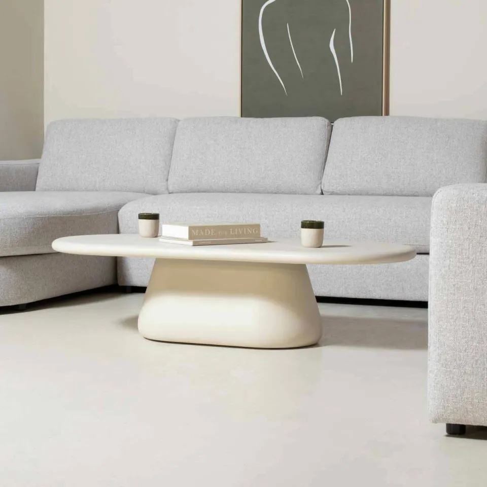 Giga Meubel Salontafel Riva Ovaal - Eco Composiet - 120x65x39cm, foto 2