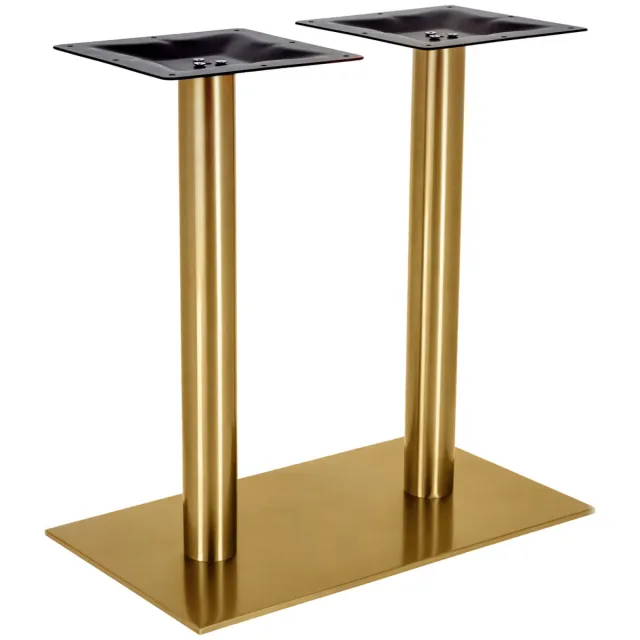 Vega Dubbele tafelzuil voor binnen Orio rechthoekig; 70x40x72 cm (BxLxH); goud; rechthoekig