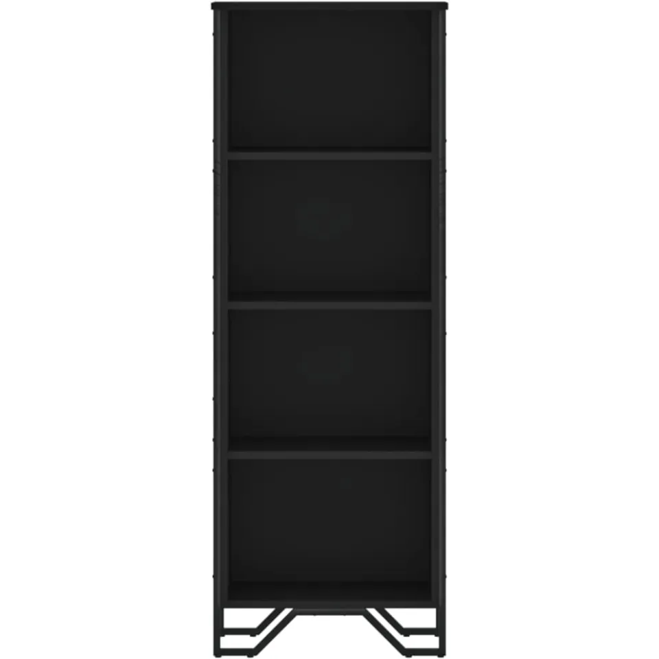vidaXL Boekenkast 50x31x137,5 cm bewerkt hout zwart, foto 4