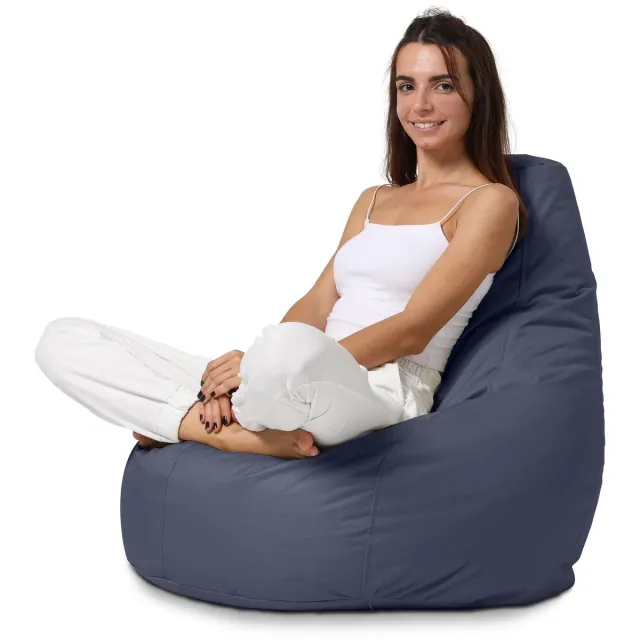 Xoft Living Teardrop Zitzak - Donker Blauw - Waterafstotend