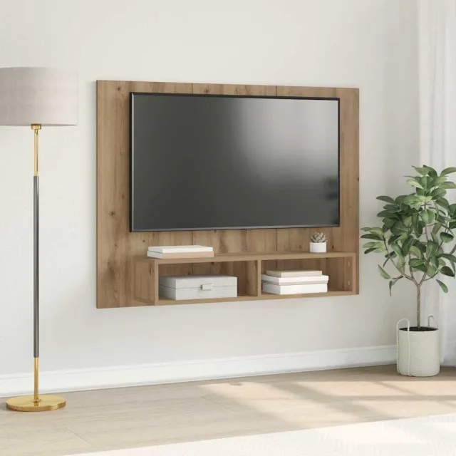vidaXL Tv-meubelset 120 x 23,5 x 90 cm Artisan Eiken Bewerkt hout Bruin