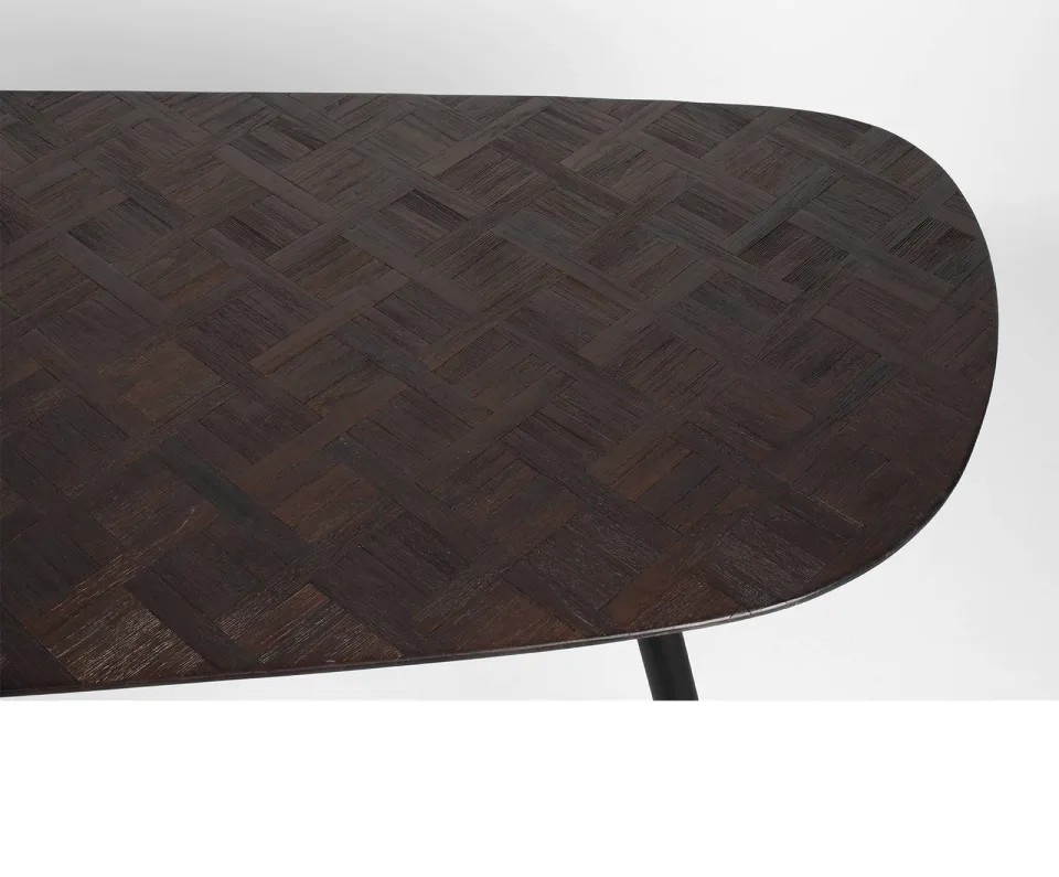 Housecraft Living eetkamertafel Webster donkerbruin, foto 5