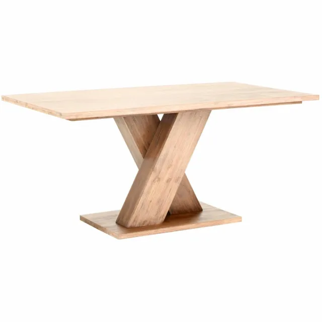Notio Living Milas-Eettafel - 160x90 cm - Crème Houtlook Wit