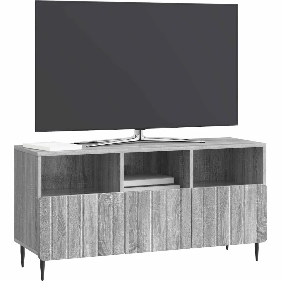 vidaXL TV-kast met lade Grijs sonoma 102 x 34,5 x 50 cm Bewerkt hout, foto 3