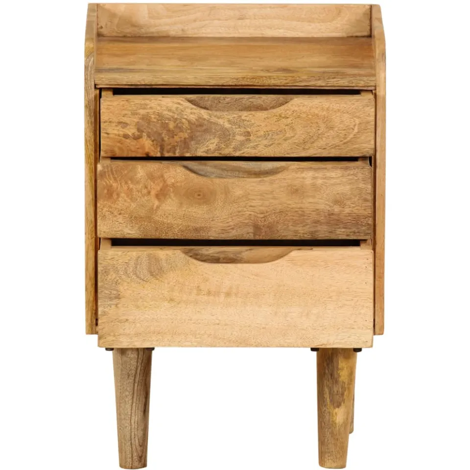 vidaXL Nachtkastje 40x30x59,5 cm massief mangohout Bruin