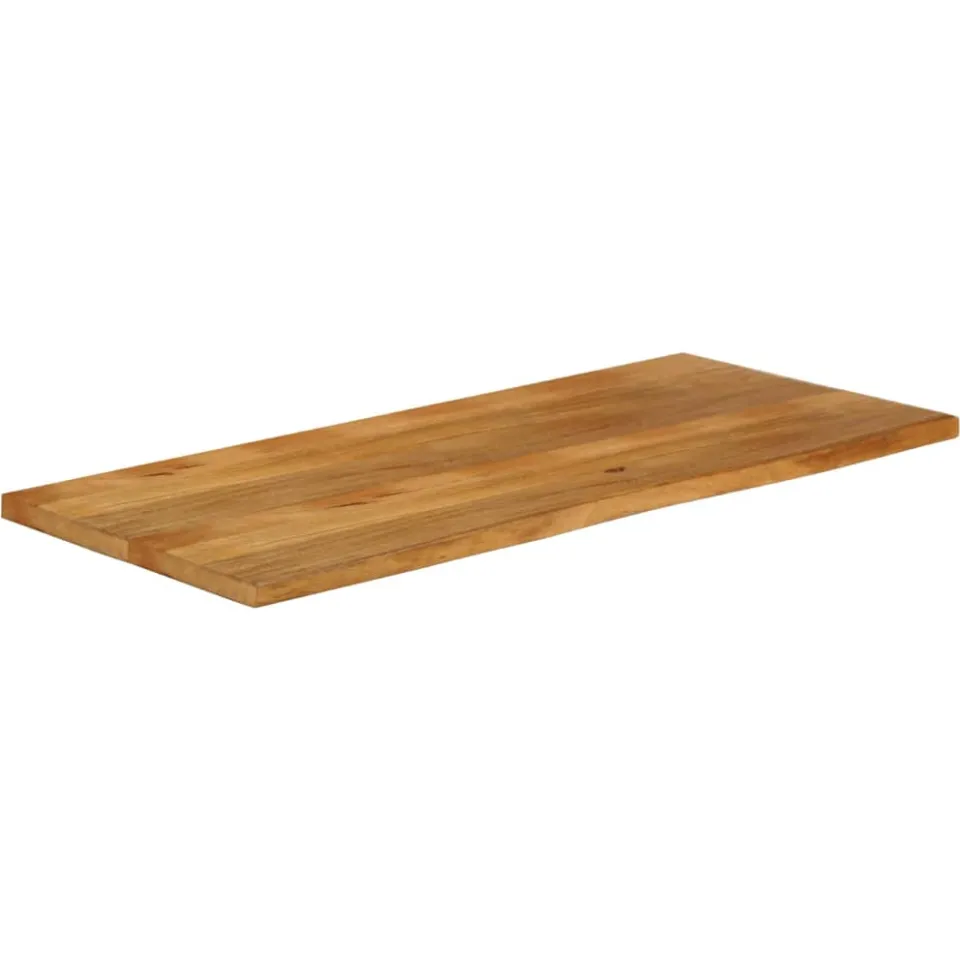 vidaXL Tafelblad met natuurlijke rand 140x60x2,5 cm massief mangohout bruin, foto 2