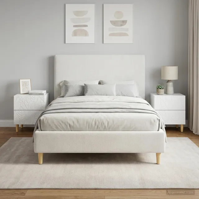 vidaXL Nachtkastje 2 st Wit 43 x 34,5 x 48 cm Bewerkt hout, foto 2