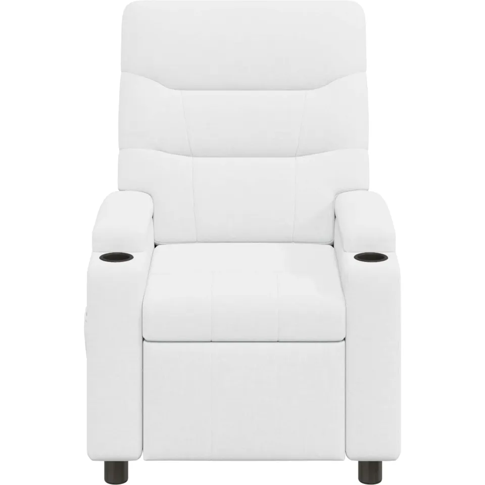 vidaXL Ligstoel Wit 75 x 95 x 103 cm Stof, foto 4