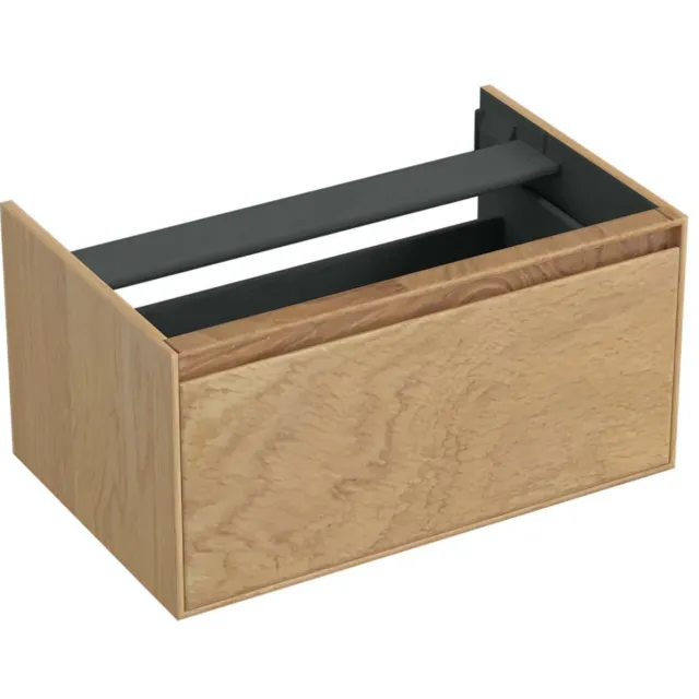 Forzalaqua Onderkast Forzalaqua Reno 80x51x40 Cm 1 La Softclose Eiken Smoke