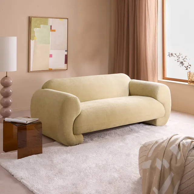 NOUS Living 2-zitsbank Perrie lichtgroen, foto 2