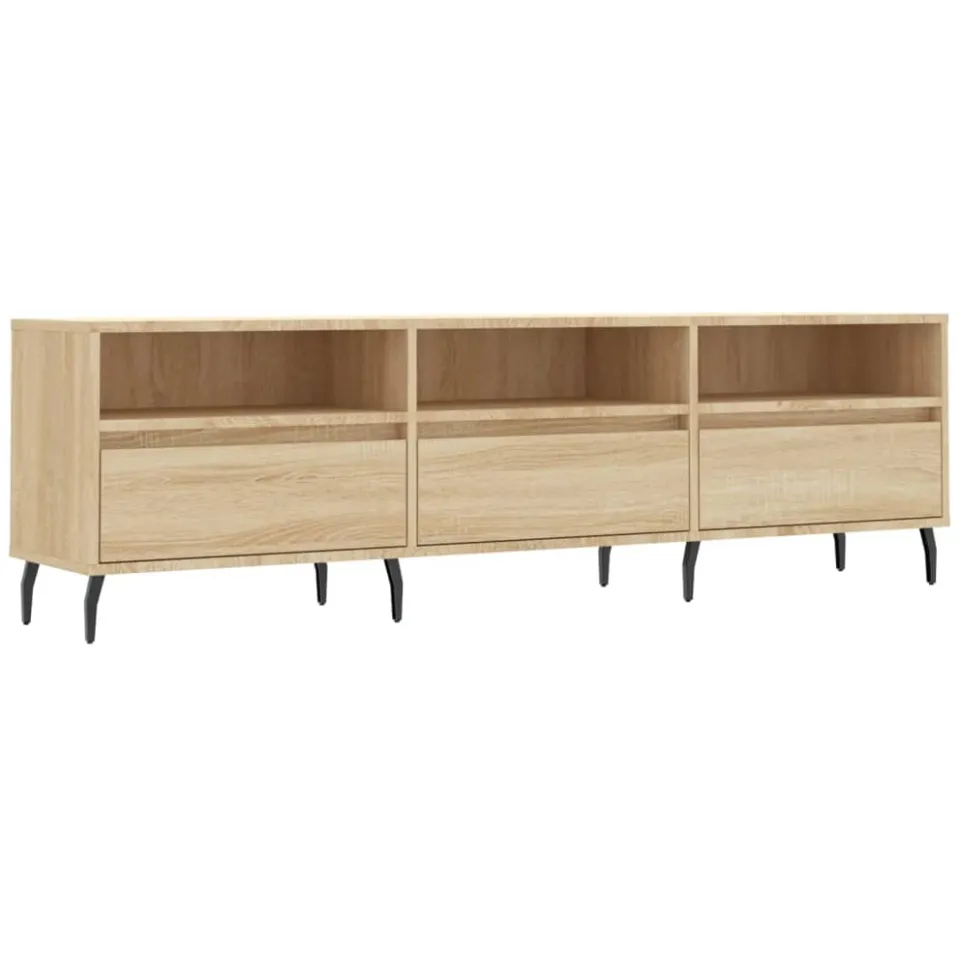 vidaXL Tv-meubel 150x30x44,5 cm bewerkt hout sonoma eikenkleurig, foto 3