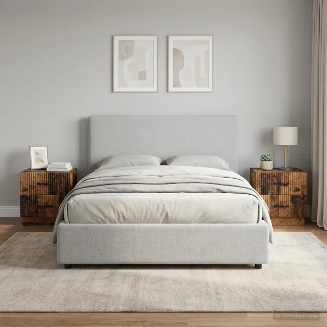 vidaXL Nachtkastje 2 st Oud hout 43 x 34,5 x 44,5 cm Bewerkt hout bruin, foto 2