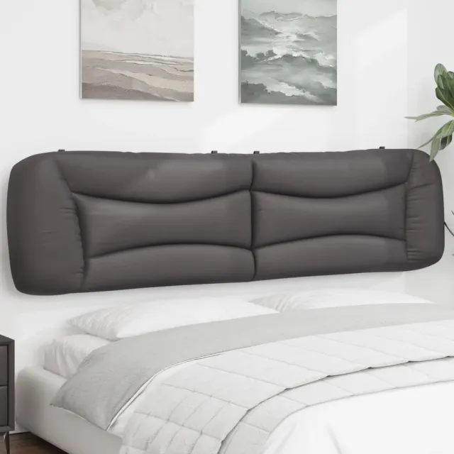 vidaXL Hoofdbordkussen "Hvar" 200 cm kunstleer grijs
