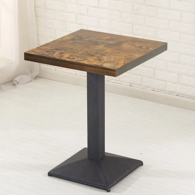 PIPIPOXER bistrotafel bartafel bijzettafel tuintafel MDF 60*60*75cm Retro bruin 1