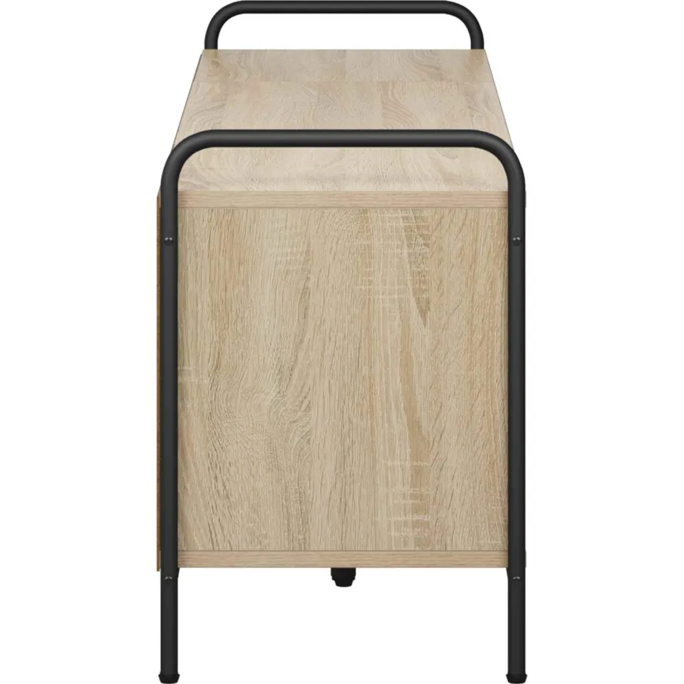 vidaXL Tv-meubel 140 x 39,5 x 50 cm Sonoma Eiken Bewerkt hout, foto 4