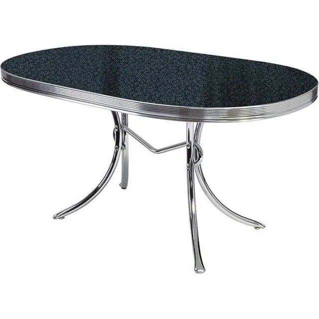 Bel Air Retro Eettafel TO-26 Blackstone zwart