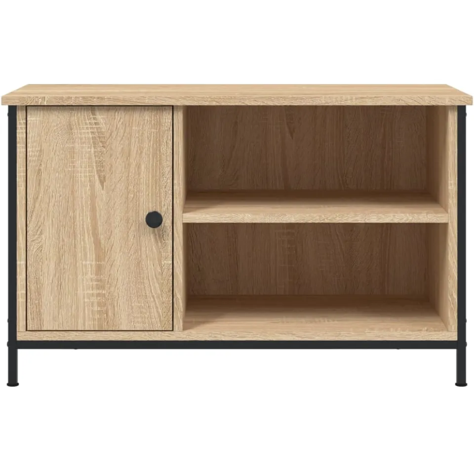 vidaXL Tv-meubel 80x40x50 cm bewerkt hout sonoma eikenkleurig, foto 3
