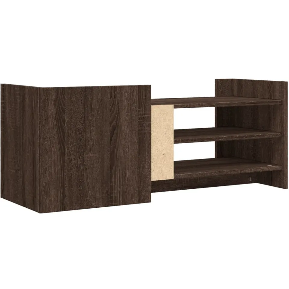 vidaXL Tv-meubel 100x35x40 cm bewerkt hout bruin eikenkleur, foto 4