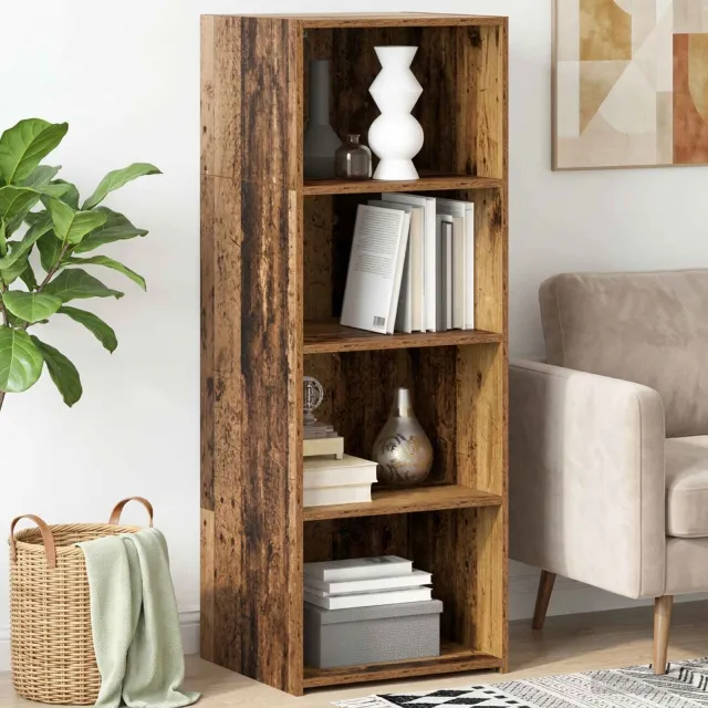 vidaXL Hoge kast Oud hout 45 x 41 x 124 cm Bewerkt hout bruin, foto 2