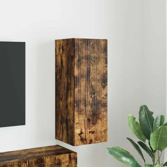 vidaXL TV Wandkast 30 x 31 x 80 cm Gerookt eiken Bewerkt hout, foto 2