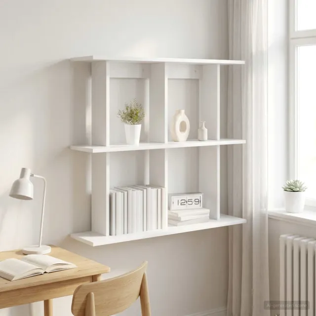 vidaXL Wandplank Wit 100 x 20 x 75 cm