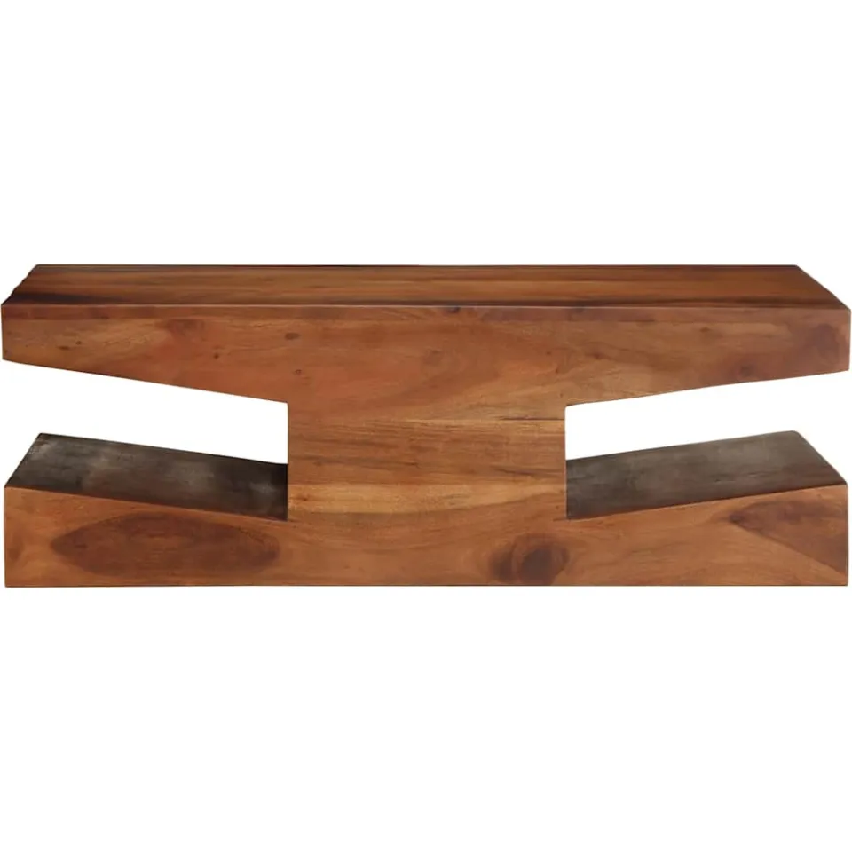 vidaXL Salontafel 90x60x30 cm massief acaciahout bruin, foto 2