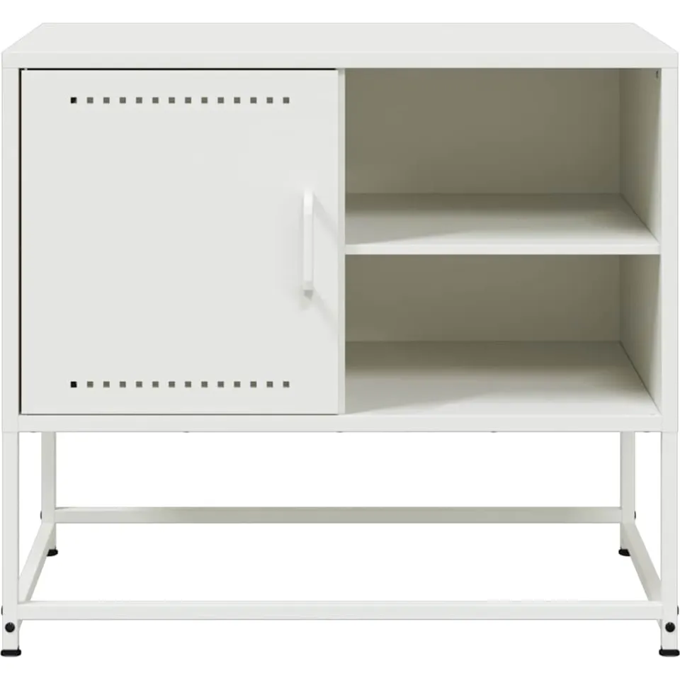 vidaXL Tv-meubel 68x39x60,5 cm staal wit, foto 4