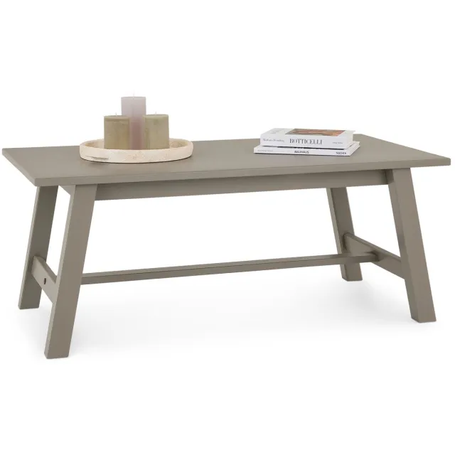 IDIMEX Salontafel LUZERNA van massief hout - grijs