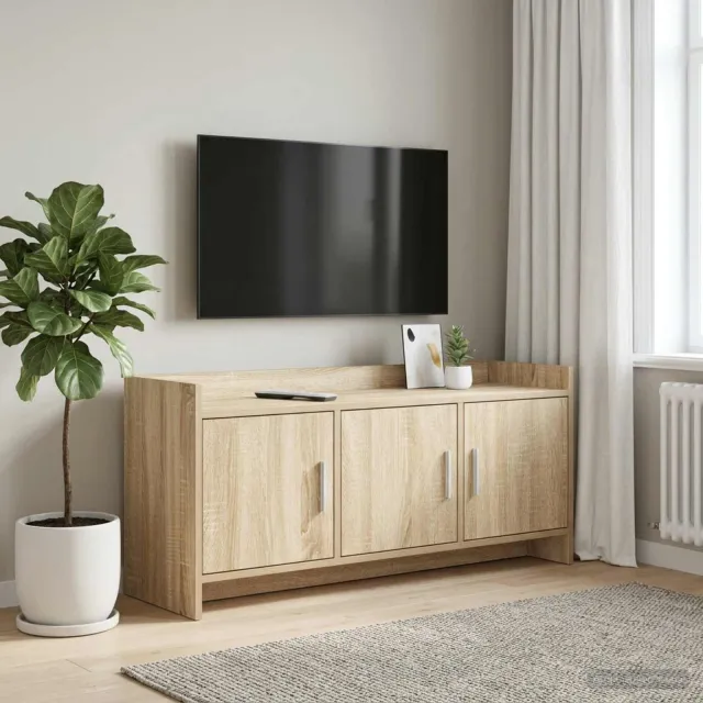 vidaXL TV-kast 102 x 33 x 47 cm Sonoma Eiken Bewerkt hout Bruin
