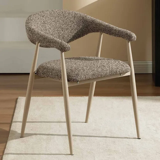 Milton & Oldbrook Eetkamerstoel Hanko Bruin - Beige