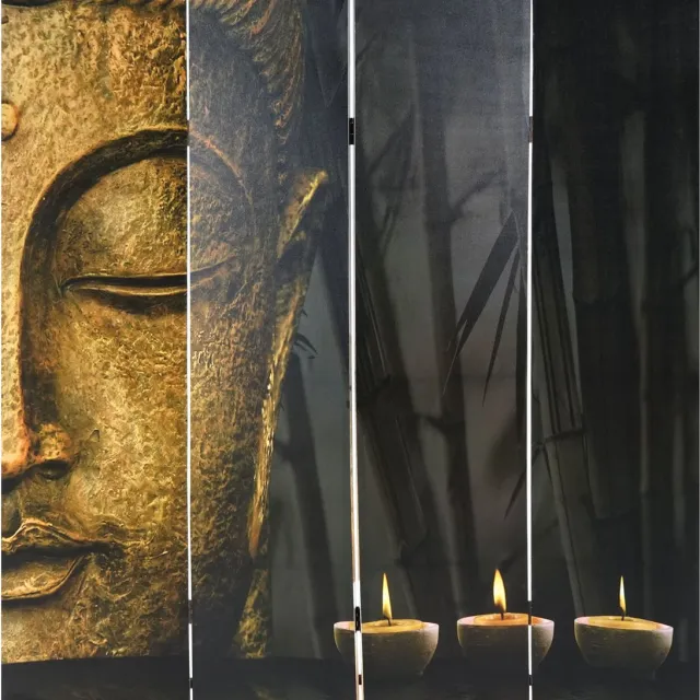 Cosmo Casa Fotoscherm - Kamerscherm - Buddha - 180x160 Cm Veelkleurig