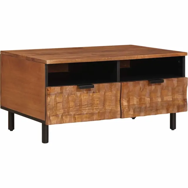 vidaXL Salontafel met lade Bruin 80 x 54 x 40 cm Massief Mango Hout