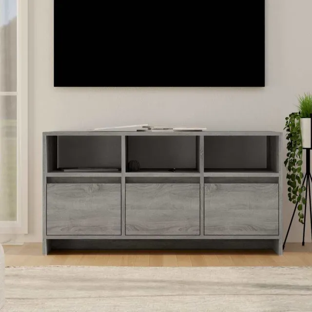 vidaXL Tv-meubel 102x37,5x52,5 cm bewerkt hout grijs sonoma eikenkleur, foto 2