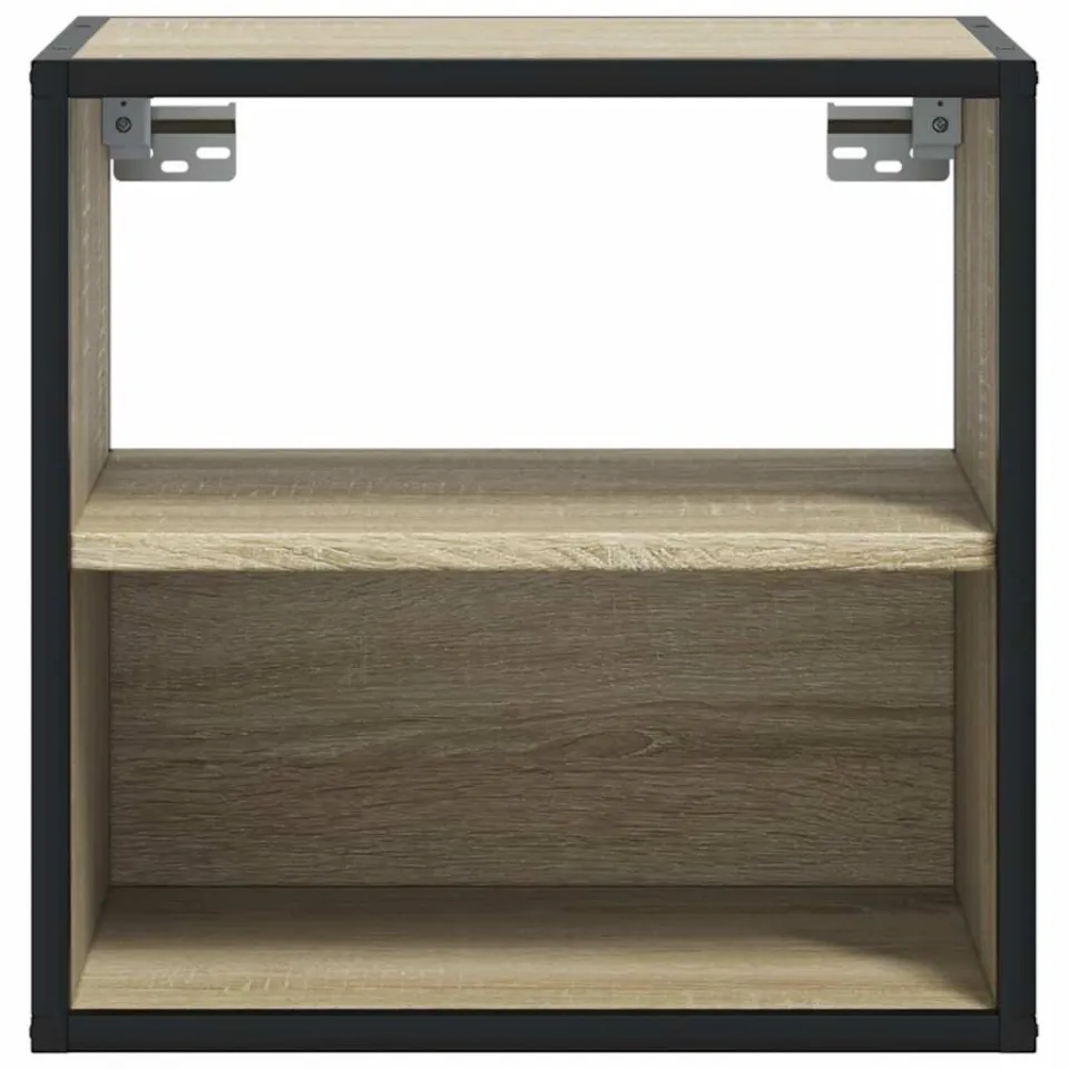 vidaXL Nachtkastjes 2 st wandgemonteerd 40x31x39,5cm sonoma eikenkleur, foto 4
