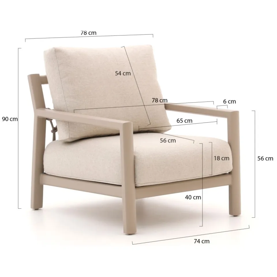 Tierra Outdoor Oasis lounge tuinstoel taupe, foto 2