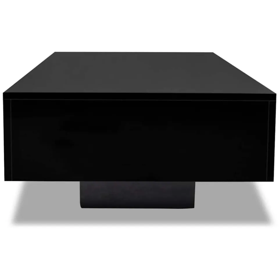 vidaXL Salontafel hoogglans zwart, foto 4