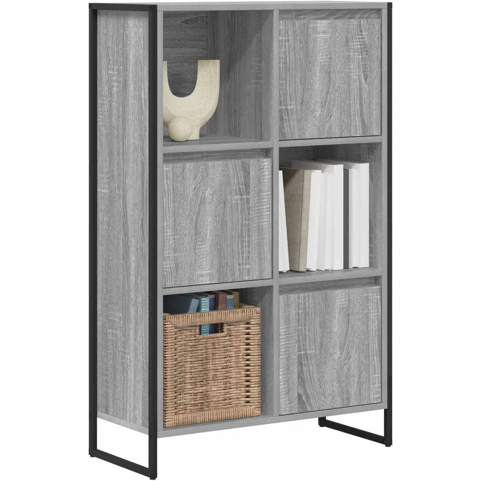 vidaXL Boekenkast Grijs Sonoma 68 x 30 x 108 cm Bewerkt hout